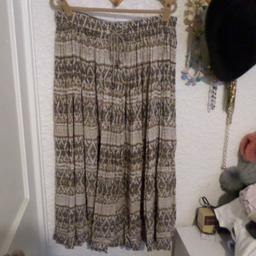 Coupe Collection Gypsy Peasant Long Skirt Sz L